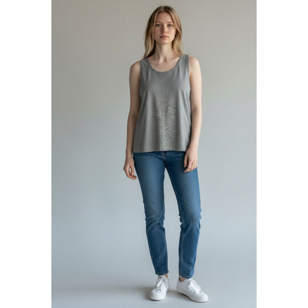 Chico's Morning Fog Grey Layering Tank Blouse 3 XL (11)